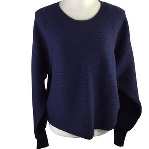 Good American ribbed crewneck sweater